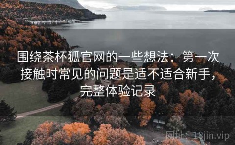 围绕茶杯狐官网的一些想法：第一次接触时常见的问题是适不适合新手，完整体验记录