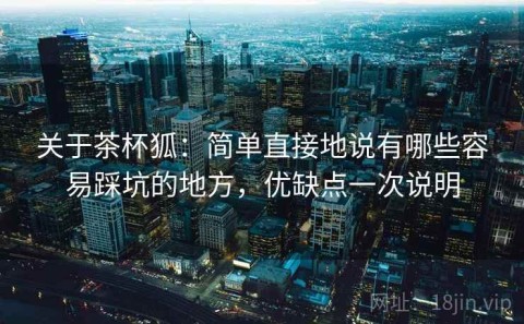 关于茶杯狐：简单直接地说有哪些容易踩坑的地方，优缺点一次说明
