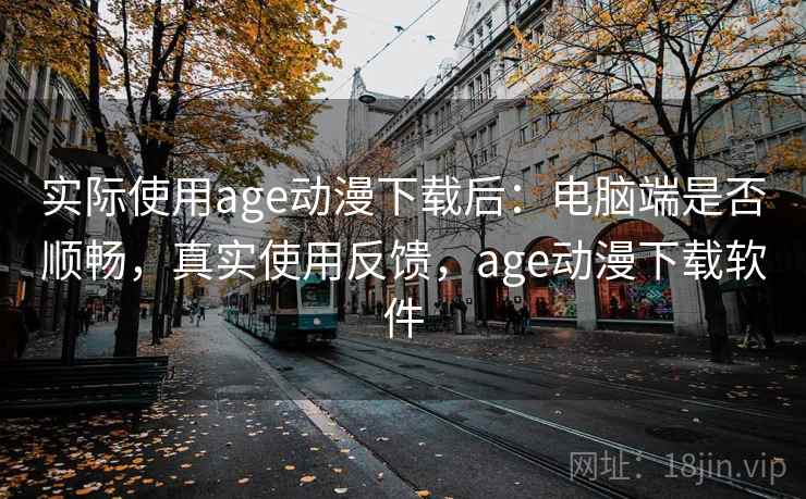 实际使用age动漫下载后：电脑端是否顺畅，真实使用反馈，age动漫下载软件