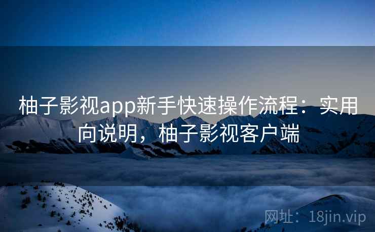 柚子影视app新手快速操作流程：实用向说明，柚子影视客户端