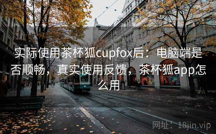 实际使用茶杯狐cupfox后:电脑端是否顺畅,真实使用反馈,茶杯狐app怎么用 实际使用茶杯狐cupfox后:电脑端是否顺畅,真实使用反馈,茶杯狐app怎么用